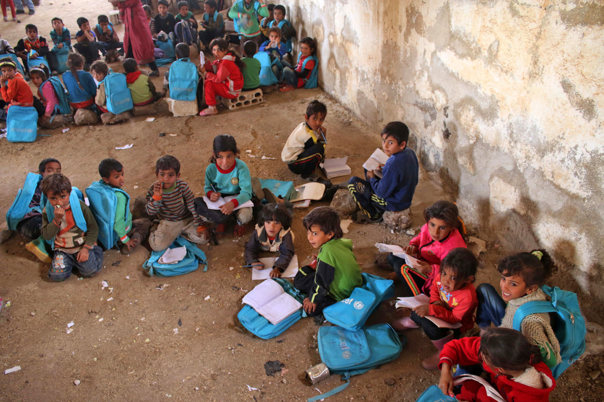 SYRIA-CONFLICT-DARAA-EDUCATION-CHILDREN
